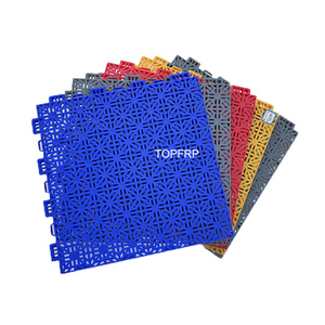 Portable Outdoor Sport Court Flooring <b>Mat</b> for Basketball Interlocking PP Design Wear Resistant Easy Click for Warehouse Use - Product Image 1