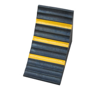 Cale de roue en caoutchouc anti-pression robuste SW-WC08 noire pour voiture, camion, avion, camping-car, remorque, garage