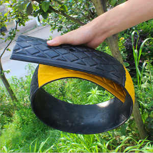 ยางชะลอความเร็ว 1000x100x20 มม. สะท้อนแสง สำหรับควบคุมการจราจร 10-15 ไมล์ต่อชั่วโมง ติดตั้งถาวร ช่องทางเดียว - Product Image 3