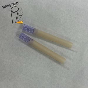 Papier à cigarettes en spirale violet personnalisé, tube droit en verre d'origine OEM, avec une bonne sensation de fumée - Product Image 1