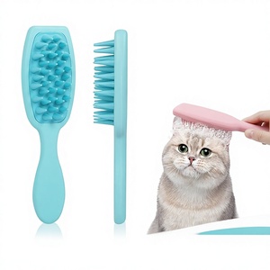 <span class=keywords><strong>Brosse</strong></span> de bain pour animaux à <span class=keywords><strong>long</strong></span> manche en silicone, <span class=keywords><strong>brosse</strong></span> de toilettage pour chiens et chats, pour l'élimination des poils, le massage et le lavage, <span class=keywords><strong>brosse</strong></span> pour l'élimination des poils - Product Image 1
