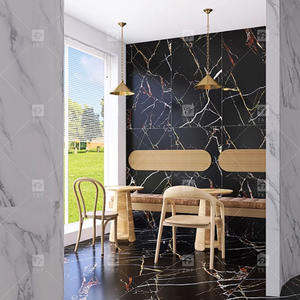 Foshan moderno 600x1200mm piastrelle opache per pavimento in marmo oro nero Design <span class=keywords><strong>Look</strong></span> <span class=keywords><strong>Vintage</strong></span> sfondo grande piastrelle per parete - Product Image 2