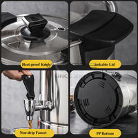 Commercial 8L-45 Litres Chauffage Électrique Urne À Eau En Acier Inoxydable Boisson Chaude Machine Distributeur Café Chaudière À Eau Pot