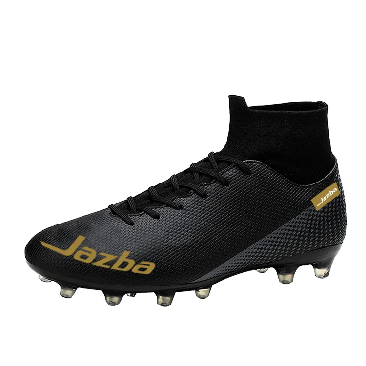 Factory Custom Logo Black Outdoor Professional Turf Sports Football Boots Soccer Shoes For Men