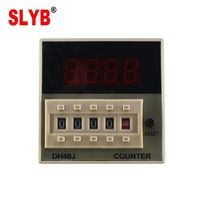 Compteur d'impulsions électrique numérique LED 4 chiffres SLYB DH48J-A 220VAC de haute qualité, 30 impulsions/s, 11 broches