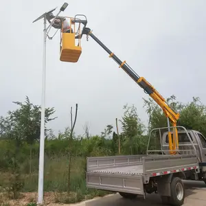 HAOY Mini kaldırma sokak inşaat makineleri radyo kontrol taşınabilir Knuckle Boom manipülatör kamyon vinç için 1.3 Ton