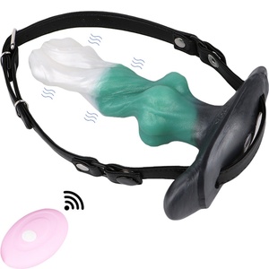 YOCY Juguete Sexual de Fantasía con Forma de Perro, Mordaza de Silicona, Tapón Anal, Vibrador con Control Inalámbrico, Juguete Sexual para Mujeres y Hombres Adultos, Venta al por Mayor - Product Image 1