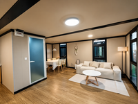 Maison préfabriquée modulaire extensible de taille personnalisée 20 pieds/40 pieds, entièrement décorée, maison-conteneur, utilisation hôtelière, structure en acier moderne