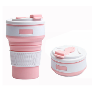 OKOLAY Non-Toxic Bpa Free Silicone Sippy Spill Proof Collapsible Silicone Coffee <strong>Cups</strong> with <strong>Cup</strong> Lid - Product Image 5