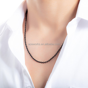 En stock, collier en chaîne de câble en acier inoxydable de 18 pouces pour la fabrication de bijoux - Product Image 6