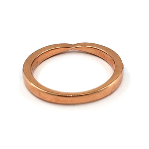 Bague de fiançailles, de mariage et d'éternité classique en or rose 18 carats de Hong Kong, sertie de diamants naturels taille brillant et pavé, pour femme - Product Image 3