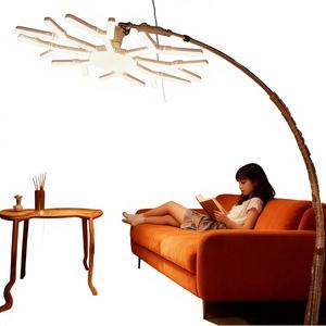 Lámpara LED Deformable E27 Plegable con Control Remoto, Cuidado de la Vista, para Dormitorio, Sala de Estar, Comedor y Oficina, Diseño de Copo de Nieve - Product Image 1