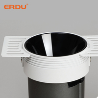 Spot encastré ERDU 7W, downlight LED 4100K lumière du jour, pour hôtels et résidences, downlight dimmable