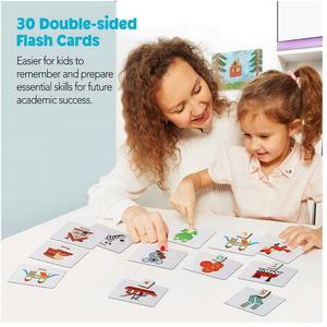 Lettere magnetiche e numeri giocattoli, magneti da frigo ABC parola alfabeto Flash carte di Spelling gioco di conteggio - Product Image 6