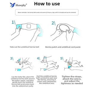 Cinturón de Soporte Umbilical para <span class=keywords><strong>Hernia</strong></span> Inguinal de Bebé Recién Nacido, de Algodón, con Certificación CE, Protección Abdominal Infantil, Botón y 3 Almohadillas para <span class=keywords><strong>Hernia</strong></span> - Product Image 6