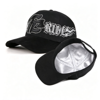 Gorra de béisbol con logotipo bordado personalizado forrado de satén para exteriores, gorra de béisbol de 5 paneles para papá, gorra de algodón Snapback