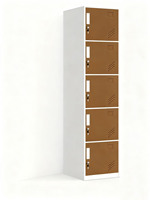 Casier de rangement en acier au design moderne, armoire démontable à 5 compartiments pour usage domestique et hôtelier, écologique et durable