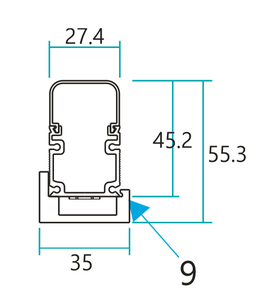 Küp tasarım DJ sahne DMX ışık çubuğu RGB renkli montaj topu ile 0.5m 1m 14.4W DMX512 ışıklar şerit olay sahne kulübü için - Product Image 6