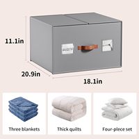 Boîte de rangement rectangulaire multifonction moderne pour vêtements, pliable, pour l'organisation des outils de salle de bain