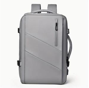 Zaino a spalla impermeabile espandibile in poliestere grande spazio da viaggio funzionale porta di ricarica USB porta USB disponibile - Product Image 5