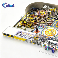 Système de terrain de jeu intérieur extra large pour les projets de centres de divertissement familial dans les centres commerciaux