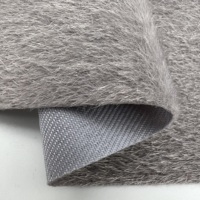 Usine personnalisé tricoté bas, brillant Faux vison cheveux flocage peluche tissu crin Imitation cheval crin tissu de crin