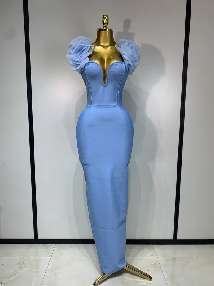 white and blue graduation dress ZAPAKA Women White Asymmetrical Graduation Dress Sheath Off the Shoulder Matte Satin Cocktail Dress, Sky Blue / US2