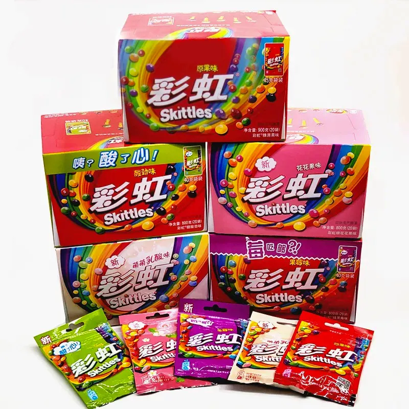 Großhandel exotische Snacks exotische Süßigkeiten Kinder-Snacks leckere knusprige Gummibärchen Fruchtgeschmacksrichtungen 40 g