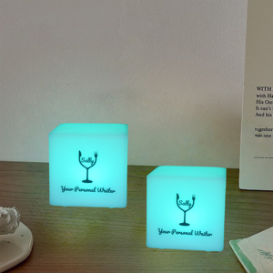 Biểu tượng tùy chỉnh hiện đại DC <span class=keywords><strong>RGB</strong></span> không dây LED chiếu sáng vuông Cube lightbox nhiều màu trong nhà/ngoài trời sử dụng nhà bếp khu vực ăn uống thanh - Product Image 6