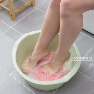 Silicone Wash Feet Bathroom Exfoliating Shower Massage <b>Bathing</b> Non-slip Bath Mat <b>Back</b> <b>Brush</b> Foot Wash Body Cleaning <b>Bathing</b> Tool - Product Image 5