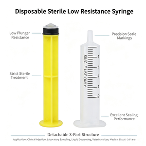 <span class=keywords><strong>Jeringa</strong></span> Desechable Estéril de 5 ml de Baja Resistencia y Bajo <span class=keywords><strong>Espacio</strong></span> <span class=keywords><strong>Muerto</strong></span>, de Un Solo Uso - Product Image 1