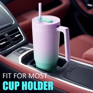 Wholesale 40OZ Tumblers With Handle and Straw Custom Logo <b>Coffee</b> Mugs Stainless Steel Water <b>Bottle</b> Vacuum 40oz Tumbler with Stra - Product Image 3