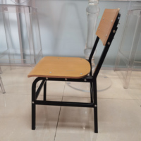 Ensemble de chaises et de tables empilables en métal et contreplaqué pour les élèves des classes primaires, secondaires et supérieures, pour les enfants