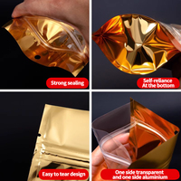 Sachet d'emballage alimentaire personnalisable en aluminium Yin et Yang avec fermeture éclair, idéal pour les grains de café et les snacks