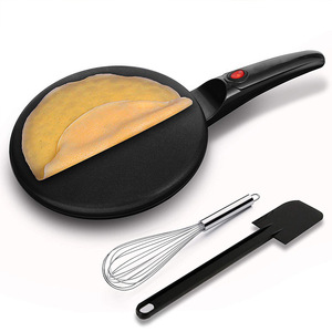 Electric Crepe Maker 42.5cm Non-Stick Single-Sided Heating 801W-1200W With Whisk And Spatula For Breakfast - Product Image 4