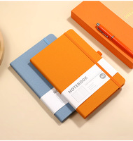 Cuaderno de Tapa Dura Cosido con Hilo de Cuero de Lujo al por Mayor, Diario de Negocios Personalizable Corporativo con Bolígrafo y Juego de Caja de Regalo USB