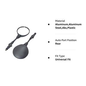 Espejos Retrovisores Laterales Plegables Universales de 8 mm y 10 mm para Motocicleta, ATV, UTV, Motocross, Quad y Scooter con Adaptador - Product Image 5
