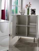 Buffets de luxe, buffet en métal, table de 100 cm, petits buffets en acier et en bois, buffets en résine et en laiton de Dubaï, grands serrures, sol gris, fantaisie
