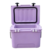 Glacière rotomoulée 20QT avec logo personnalisé, glacière en LLDPE avec paroi épaisse en PU et protection UV pour le camping