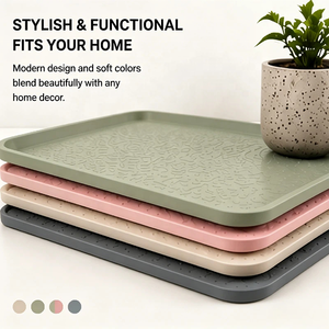 Tapis d'alimentation pour animaux de compagnie pliable, écologique, non toxique, en silicone imperméable, <span class=keywords><strong>anti</strong></span>-fuite, pour chien et chat, pour la voiture - Product Image 4