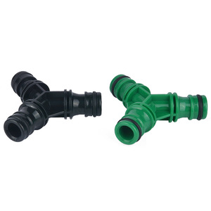 Conector de manguera en forma de Y Huabangshi de 16 mm, accesorio de plástico para tubería de agua con conexión de púas para sistema de riego de jardín - Product Image 1