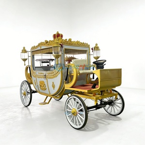 Charrette de mariage personnalisée à chevaux, chariot de tourisme, charrette royale électrique à chevaux - Product Image 1