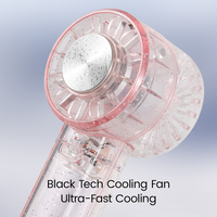 Nouveau ventilateur portable IMYCOO avec lumière LED, mini ventilateur coloré, vente en gros, ventilateur de poche USB arc-en-ciel rechargeable