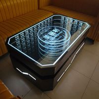 Miroir de comptoir à effet visuel LED Abysse Infini en gros, idéal pour les comptoirs de bar, de KTV et de discothèques