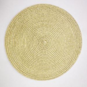 Factory Directly Sells Nordic Cotton Yarn <b>Round</b> Woven Bamboo <b>Placemat</b> for Wedding Party Home Decoration - Product Image 1