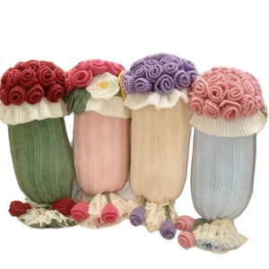 ผ้าห่มลายช่อกุหลาบ รูปทรงสี่เหลี่ยมผืนผ้า ซักได้ ใช้ตกแต่งในฤดูหนาว หมอนอิงสำหรับห้องนอน โซฟา หมอนพิงหลัง ผ้าห่มขนฟูครึ่งผืน - Product Image 4