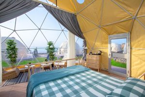 Outdoor Hotel <strong>Dome</strong> House Glamping Geodesic <strong>Dome</strong> <strong>Tent</strong> With PVC Roof Cover - Product Image 2