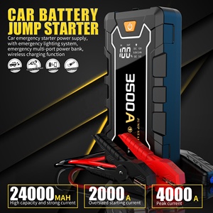 Vente d'usine à courant de pointe 4000A Kit de démarrage de saut de <span class=keywords><strong>voiture</strong></span> avec lampe de poche outil d'urgence démarreur de saut de <span class=keywords><strong>batterie</strong></span> de <span class=keywords><strong>voiture</strong></span> 12L gaz 10L Diesel - Product Image 2