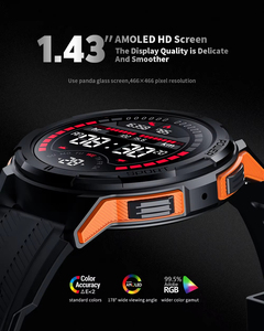Reloj Inteligente C25 2026, con Pantalla AMOLED de 1.43 Pulgadas, Llamadas Bluetooth, Brújula, <span class=keywords><strong>App</strong></span> DA Fit, +100 Modos Deportivos, Batería de 410mAh - Product Image 3