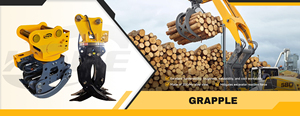 HOPE Hydraulische Graafmachine Houtgreep Aanbouw Motor 360° Draaibaar voor Efficiënt Grepen, Stapelen en Transporteren van Houtblokken - Product Image 6